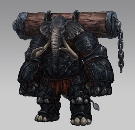 Elephant Warrior, Dragons Art, Dungeons And Dragons Art, Different Art Styles, Powerful Art, High Fantasy, Critical Role, Monster Art, Art Characters