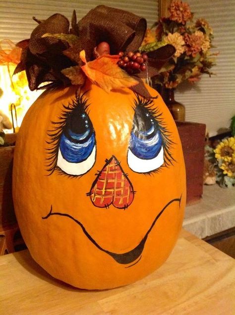 30 Pumpkin Painting Designs | Painted Pumpkins for Halloween Pumpkin Designs Painted, Pumpkin Face Paint, Moldes Halloween, Pumpkin Decorating Contest, No Carve Pumpkin Decorating, Pumpkin Painting Ideas, Halloween Pumpkin Designs, Halloween Pumpkins Painted, Adornos Halloween