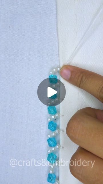 Crafts & Embroidery on Instagram: "Very nice border embroidery design!
#reels #trending #tutorial #satisfying #cute #hand #support #embroidery #viral #easy #stitch #design #diy #useful #everyone #diycrafts #viralreels #viralvideo #handmade #fypシ゚ #reelsfb #border #fbreels #reelsvideo #content #embroideryart" Hand Embroidery Saree Border Designs, Diy Useful, Handkerchief Design, Border Embroidery Design, Bead Embroidery Tutorial, Border Embroidery Designs, Border Embroidery, Saree Border, Easy Stitch