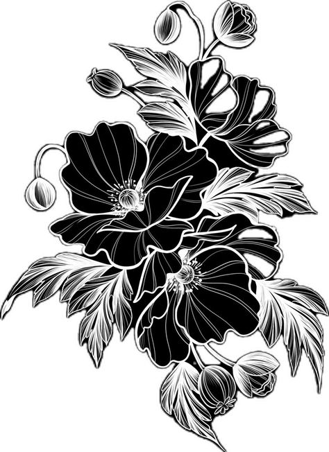 Henna Tattoo Cover Up, Neotraditional Tattoo Design Black, Black Work Tattoo Design, Blackwork Floral Tattoo, Dainty Tats, Big Cover Up Tattoos, Blackwork Floral, Fine Tattoos, Watercolor Fox Tattoos