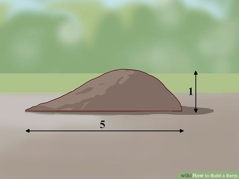 How to Build a Berm: 15 Steps (with ... Country Backyards, Trees For Front Yard, Landscaping Around Trees, Patio Steps, Driveway Landscaping, Front Yard Design, Landscape Construction, Patio Plants, Country Landscaping