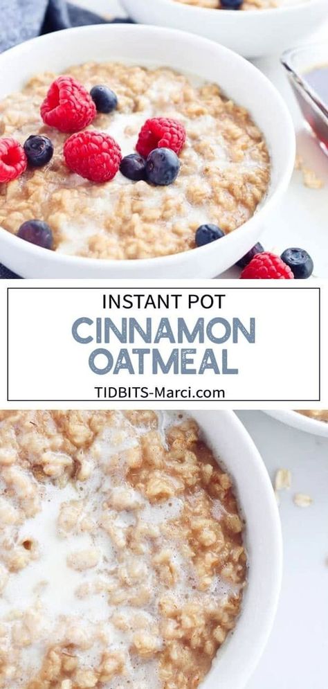 Instant Pot Oatmeal Old Fashioned, Instant Pot Porridge, Instapot Breakfast, Breakfast Meal Prep Healthy, Instant Pot Oatmeal, What Is Healthy Food, Meal Prep Healthy, Old Fashioned Oats, Cinnamon Oatmeal