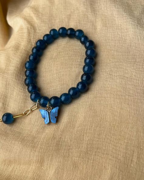 Cute Dark blue butterfly with hanging beaded bracelet Available DM TO ORDER . . . . #bracelets #cute #trending #butterfly #darkblue #beadedjewelry #handmadewithlove #jewelry #luxepearl #womenownedbusiness #smallbusiness Dark Blue Butterfly, Bracelets Cute, Blue Butterfly, Things To Buy, Beaded Bracelet, Beaded Jewelry, Dark Blue, Beaded Bracelets, Bracelet