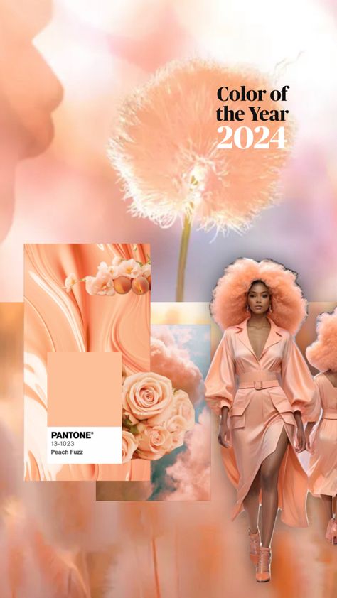 Color Forecasting, Color Collage, Mood Fabrics, Peach Fuzz, Color Of The Year, Pantone Color, Iphone Wallpaper, Wedding Inspiration, Fabric