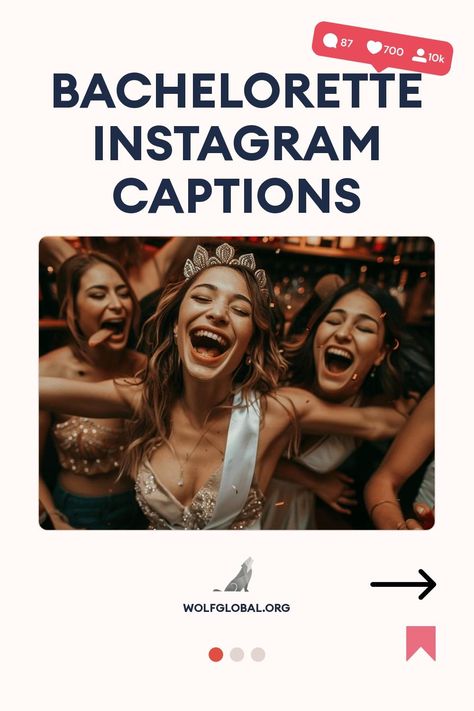 Joyful women celebrating at a bachelorette party with Instagram captions theme.
Infographic checklist for bachelorette party activities with playful icons and a call to action button.
Promotional image of a smiling woman with a laptop, advertising an Instagram engagement pod. Bachelorette Pics, Party Captions, Last Fling Before The Ring, Bachelorette Party Photo, Clever Captions, Bridal Boots, Nashville Bachelorette, Birthday Captions, Photo Caption