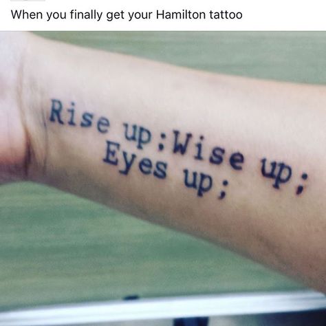 >>Would you get a tattoo of a lyric from your favorite musical or would you rather a quote?🤔 =+=+=+=+=+=+=+=+=+=+=+=+=+=+=+=+=+=+=+=+=+=+  #hamiltonmusical #hamiltonanamericanmusical #hamilton #hamiltontattoos #hamiltonmusicaltattoos #lyric #tattoos Broadway Tattoos, Tattoos Eyes, Music Quote Tattoos, Hamilton Quotes, Lyric Tattoos, Note Tattoo, Quotes Tattoos, Hamilton Musical, Music Tattoo