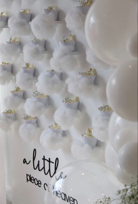 Cloud Party Ideas, Diy Cloud Decor, A Little Peace Of Heaven Baby Shower Theme, Dream Come True Baby Shower Theme, Cloud Gender Reveal Ideas, On Cloud Nine Baby Shower Theme, On Cloud 9 Baby Shower Theme, Cloud 9 Baby Shower Theme, Party Installation