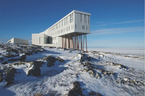 Fogo Island Inn, Newfoundland, Canada | Elite Traveler Fogo Island Inn, Pig Island, Fogo Island, Best Winter Vacations, Island Hotel, Newfoundland Canada, Romantic Hotel, Most Romantic Places, Green Travel