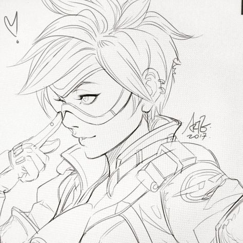 Artgerm Sketch, Stanley Artgerm, Tracer Overwatch, Game Sketch, Stick Figure Animation, Overwatch Tracer, Adult Coloring Designs, Art Station, Dragon Drawing