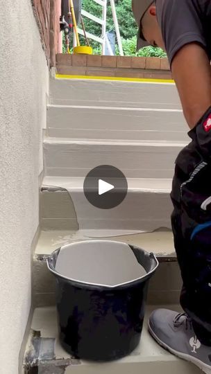 2.1M views · 24K reactions | Check out this basement staircase renovation with liquid plastic by _isotec_tremel _•_They are using gradient compound and surface sealing with black micro chips_._._.__tools _construction _stairs | Wilfried Tapin | Wilfried Tapin · Original audio Epoxy Stairs, Basement Laundry Area, Staircase Renovation, Basement Staircase, Liquid Plastic, Basement Laundry, Epoxy Countertop, Epoxy Floor, Basement