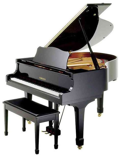 Yamaha Model GB1K Grand Piano Yamaha Grand Piano, Group Piano Lessons, Piano Lessons For Beginners, Baby Grand Piano, Piano Teaching Resources, Piano Parts, Homemade Instruments, Recording Studio Home, Baby Grand Pianos