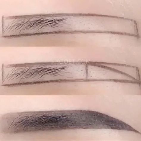 Eyebrow Makeup Techniques, Straight Eyebrows, Membentuk Alis, Eyebrow Styles, Eyebrow Shapes, Makeup Brows, Eyebrow Makeup Tutorial, Doll Eye Makeup, Eyebrow Makeup Tips