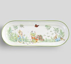 Peter Rabbit Garden Cookie Platter Peter Rabbit Garden, Garden Cookies, Rabbit Cookies, Easter Dishes, Cookie Platter, Peter Rabbit And Friends, Rabbit Collection, Rabbit Garden, Nostalgic Design