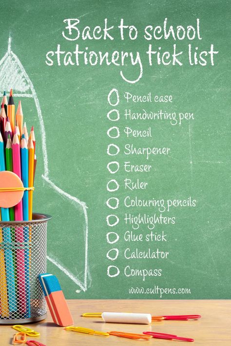 The must have list of school stationery supplies for primary or secondary school. The everyday essentials and stationary items for surviving class. Click through to find everything you need from pens to pencils, highlighters and more! #Stationery #BackToSchool #SchoolSupplies #StationeryList #SchoolList Stationery Essentials List, Stationery Items List, Stationary List For School, Pencil Case Must Haves, Stationary You Need For School, Pencil Case Essentials Stationery List, School Stationary Items List, Stationary Items List, Stationery Supplies List