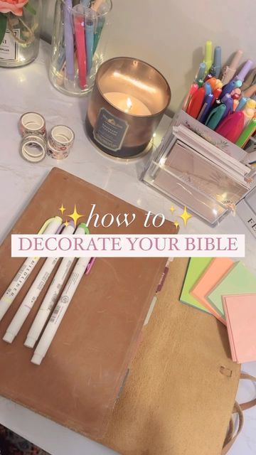 How To Customize Your Bible, Ways To Decorate Your Bible, Bible Study Desk Setup, How To Decorate Your Bible, Bible Decorating Ideas, Highlight Bible Key, Ways To Highlight Your Bible, Bible Tip Ins, Bible Contents Highlight