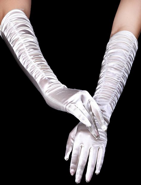 Classic White Satin Gloves Bridal Gloves Long, Victorian Gloves, Slay Fits, Fancy Gloves, Flapper Accessories, Silk Gloves, Satin Gloves, Elegant Gloves, Elbow Length Gloves