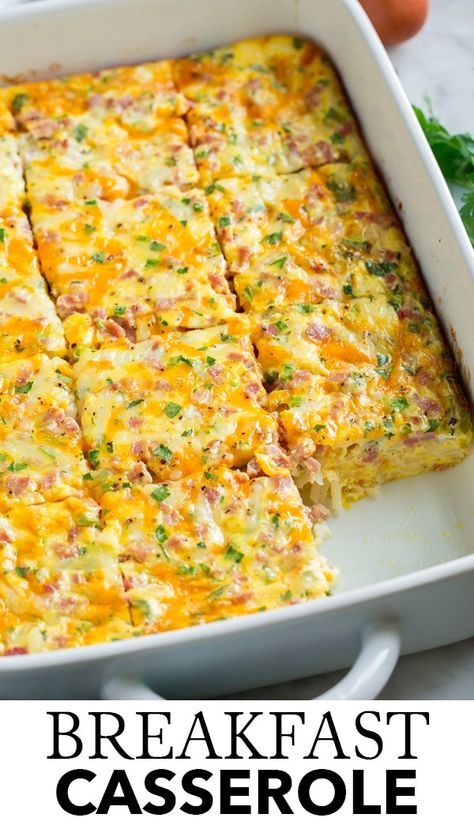 Healthy Breakfast Casserole, Menu Sarapan Sehat, Breakfast Casserole Recipe, Breakfast Casserole Easy, Hash Brown, Cooked Breakfast, Cooking Classy, Breakfast Recipes Casserole, Breakfast Bake