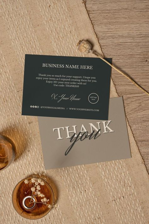 Jewelry Packaging Design, Social Media Business Cards, Buisness Cards, Card Design Template, Qr Code Business Card, Salon Business Cards, Thank You Card Design, Business Thank You Cards, Advertising Material