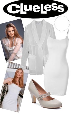 AILANTO White Sheer Ailanto Jacket | ShopLook Cher Outfits Clueless, Clueless Outfits Inspiration, Cher Horowitz Outfit, Cher Clueless Outfit, Cher Outfits, Looks Hip Hop, Cher Clueless, Clueless Fashion, Movie Inspired Outfits