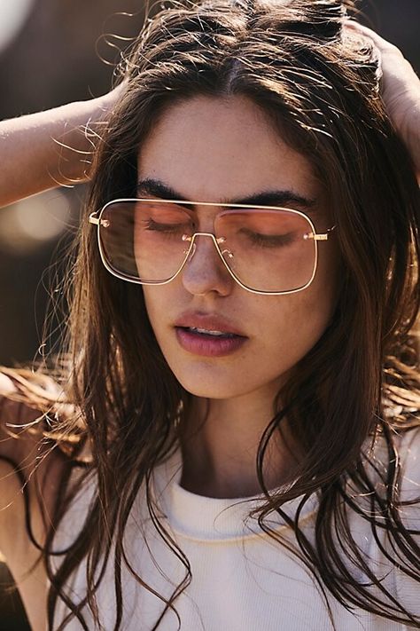 Halo Aviator Sunglasses Back To School Fashion, Aviator Glasses, Free People Clothing, Aviator Style, Cool Sunglasses, School Fashion, Boho Clothing, Aviator Sunglasses, Boho Outfits