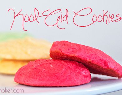 Koolaid Cookies, Diy Koolaid, Kool Aid Cookies, Freeze Cups Kool Aid, How To Make Kool Aid, Red Kool Aid, Betty Crocker Sugar Cookie Mix, Sugar Cookie Mix, Cookie Mix