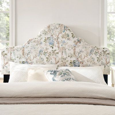 Headboard Slipcover, Slipcovered Headboard, Floral Headboard, Headboard Upholstered, French Country Bedrooms, Bedroom Setup, Bedroom Master, Queen Headboard, King Headboard