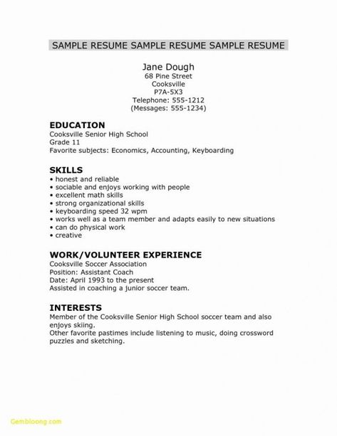 10 Primary Resume Template For Excessive Faculty College students High School Resume Template, High School Jobs, Teen Resume, School Resume, High School Resume, College Resume Template, College Resume, Sample Resume Templates, Education Resume