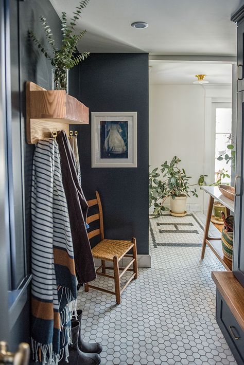 In Living Color New Construction Bathroom, Blue Mudroom, Colorado Interior Design, Colorado Design, School House Lighting, Colorado House, Mudroom Laundry Room, In Living Color, Mudroom Laundry