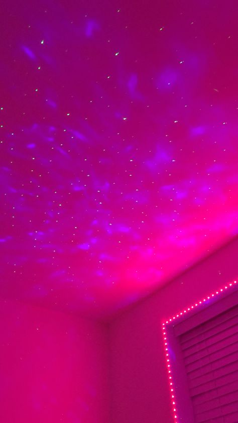 Pink Led Lights Aesthetic Wallpaper, Led Lights Snap, Pink Led Lights Aesthetic, Led Light Aesthetic Wallpaper, Pink Lights, Hot Pink Room, Pink Led Lights, Pink Ceiling, Dorm Room Diy