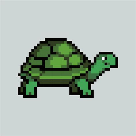 Pixel Turtle, Turtle Pixel Art, Icon For Website, Fnaf Wallpapers, Animal Icon, Pixel Art Games, Cute Turtles, Game Concept Art, Game Concept