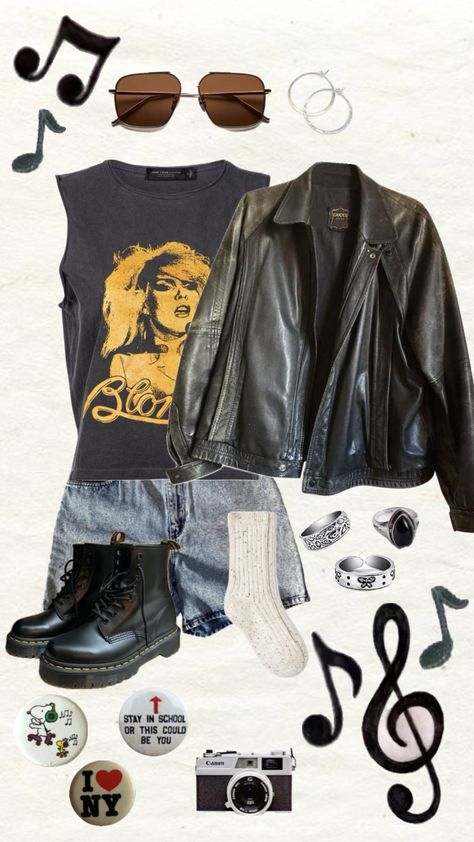 Cute little fit 😘 #outfitinspo #vintage #70s #80s #blondie #rock Vintage 70s, Music