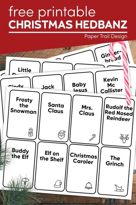 Christmas Headbands Game, Christmas Heads Up Game Printable, Holiday Games For Kids, Printable Christmas Quiz, Free Printable Christmas Games, Christmas Eve Games, Connect Group, Christmas Games To Play, Future Christmas