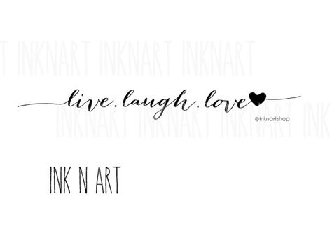 2pcs LIVE.LAUGH.LOVE heart tattoo InknArt Temporary by InknArt Live Love Laugh Tattoo, Live Laugh Love Tattoo, Laugh Tattoo, Love Wrist Tattoo, Love Heart Tattoo, Mama Tattoo, Garter Tattoo, Small Quote Tattoos, Love Body