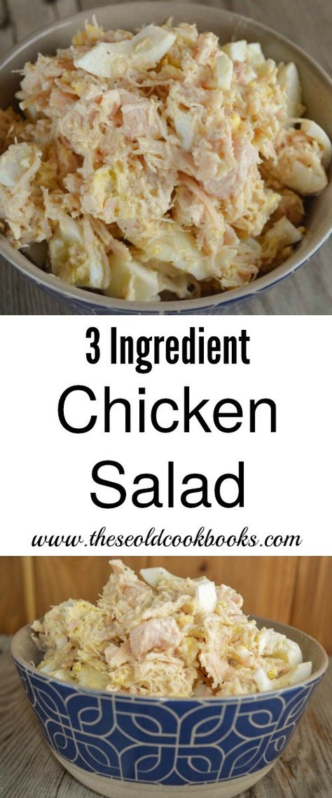 3 Ingredient Chicken Salad Recipe with Canned Chunk Chicken Breast Interesting Sandwiches, Canned Chicken Salad Recipe, Veg Platter, 3 Ingredient Chicken, Chicken Salad With Grapes, Chicken Salad Recipe Easy, Easy Chicken Salad, Salad Chicken, Chicken Salad Recipe