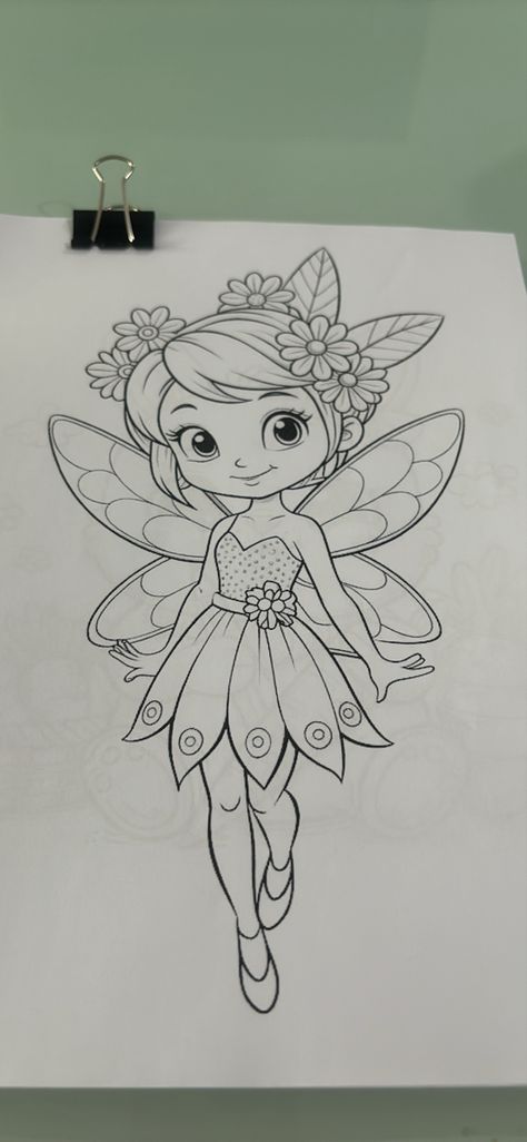 Pixies And Fairies, Fairy Easy Drawing, Easy Fairy Drawing, Rangoli Idea, Doodle Quotes, Fairy Drawings, Rangoli Ideas, Fairy Pictures, Easy Drawings