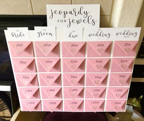 Bride Jepordy Board, Jepordy Bridal Shower Game Questions, Bridal Shower Jeapordy, Wedding Jepordy Shower Ideas, Jeopardy Bridal Shower Game, Bachelorette Jepordy Game, Bridal Shower Jeporady, Bridal Jepordy Board, Bridal Jeapordy Questions