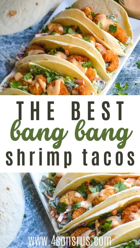 Bang Bang Shrimp Tacos, Crispy Fried Shrimp, Quick Seafood Recipes, Shrimp Taco, Bonefish Grill, Shrimp Taco Recipes, Breaded Shrimp, Bang Bang Shrimp, Seafood Recipe