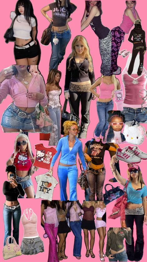 Outfit ideas for 2000s night with the girlies <3 2000s Outfits Party, 2000s Outfits Ideas, 2000s Party Outfits, 2000s Fashion Outfits Party, Y2k Party Outfit, 2000s Outfit, Barbie Wardrobe, 2000s Outfits, 2000s Fashion Outfits