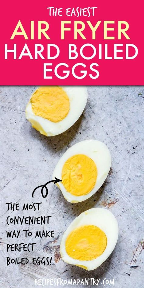 Air Fryer Hard Boiled Eggs, Cooking Hard Boiled Eggs, Hard Boiled Egg Recipes, Cooking Eggs, Making Hard Boiled Eggs, Boiled Egg Diet, Air Fryer Dinner Recipes, Soft Boiled Eggs, Air Fryer Healthy