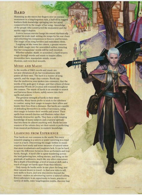 Bard (Dungeons & Dragons) Bard Dnd, Dnd Bard, D D Classes, Bard College, Dnd Classes, Dungeons And Dragons Classes, Dnd 5e Homebrew, Dnd Dragons, D&d Dungeons And Dragons