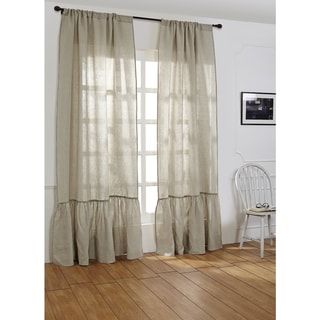 Cortinas Country, 96 Inch Curtains, Cortinas Boho, Bathroom Shower Panels, Ruffle Curtains, Amity Home, Linen Curtain Panels, Linen Curtain, Shabby Chic Bathroom