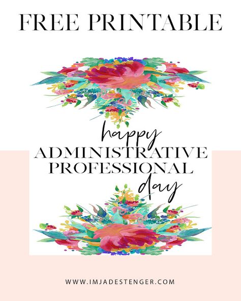 Free Printable: Celebrating Administrative Professional Day. #education #classroom #office #celebration Administrative Day Gift Ideas, Administrative Professionals Day Ideas, Appreciation Themes, Administrative Assistant Day, Admin Professionals Day, Administrative Assistant Gifts, Teacher Appreciation Themes, Administrative Professionals Day, Free Christmas Tags Printable