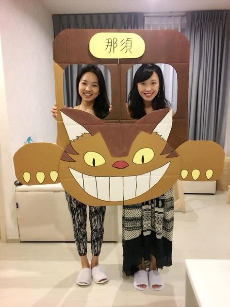 Studio Ghibli Halloween Decorations, Totoro Trunk Or Treat, Totoro Cardboard, Ghibli Activities, Studio Ghibli Birthday Party Decor, Studio Ghibli Birthday Party Ideas, Totoro Themed Birthday Party, Ghibli Party Ideas, Studio Ghibli Themed Party