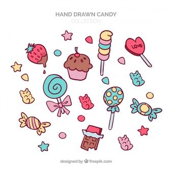 How To Draw Candy, Candies Drawing, Candy Art Drawing, Candy Drawings, Candy Cartoon, Tumblr Transparents, Candy Drawing, Tumblr Png, Overlays Tumblr