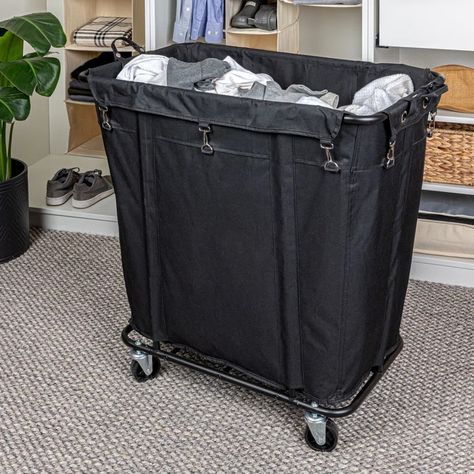 Household Essentials Commercial Laundry Cart & Reviews | Wayfair Housewares Store, Laundry Cart, Laundry Hampers, Commercial Laundry, Caster Wheels, Laundry Day, Bathroom Refresh, Casters Wheels, Laundry Hamper