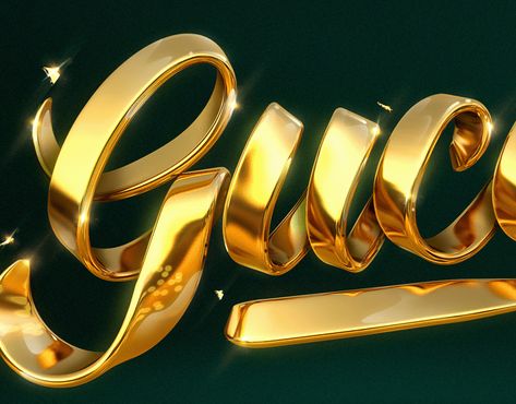 Alfabeto para el 36 days of type sur Behance Artistic Fonts, Chrome Letters, Makeup Event, Gold Font, Photoshop Text Effects, 3d Type, Letter Art Design, Typography Calligraphy, Gold Typography