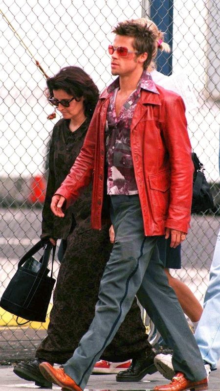 the RPF Carla Diaz, Bonnie Tyler, Tyler Durden, Mens Halloween Costumes, Club Style, Mode Inspo, Brad Pitt, Red Jacket, Halloween Outfits