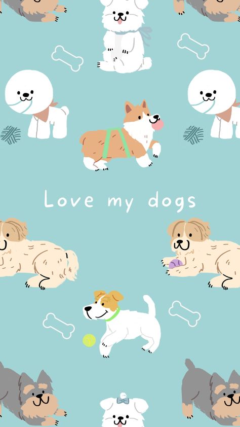 Dogs Wallpapers For Phones that say "love my dogs" Dog Lockscreen, Dog Laughing, Laughing Videos, Dog Wallpaper Iphone, Cheetah Print Wallpaper, Dog Background, Cute Dog Wallpaper, Dog Animation, Conversational Prints