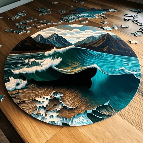 How to Use Epoxy Resin on a Puzzle How To Preserve A Puzzle, Mounting Boards, Mounting Board, Puzzle Art, Resin Coating, Puzzle Design, Picture Hangers, Saving Ideas, Glue Crafts