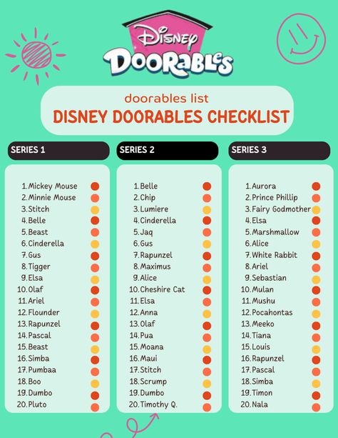 Disney Doorables List – What characters can you expect to find? - Disney Doorables Checklists, Doorables Checklist, Disney Doorables, Staff Appreciation, Fairy Godmother, Disney Crafts, Disney Stuff, Disney Pictures, Godmother